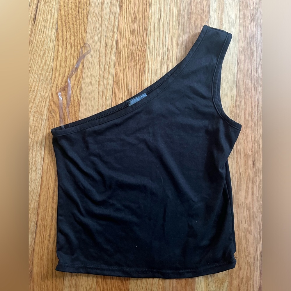 Black off the shoulder top